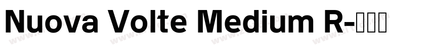 Nuova Volte Medium R字体转换